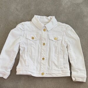Janie and Jack girls White Denim Jacket size 2T